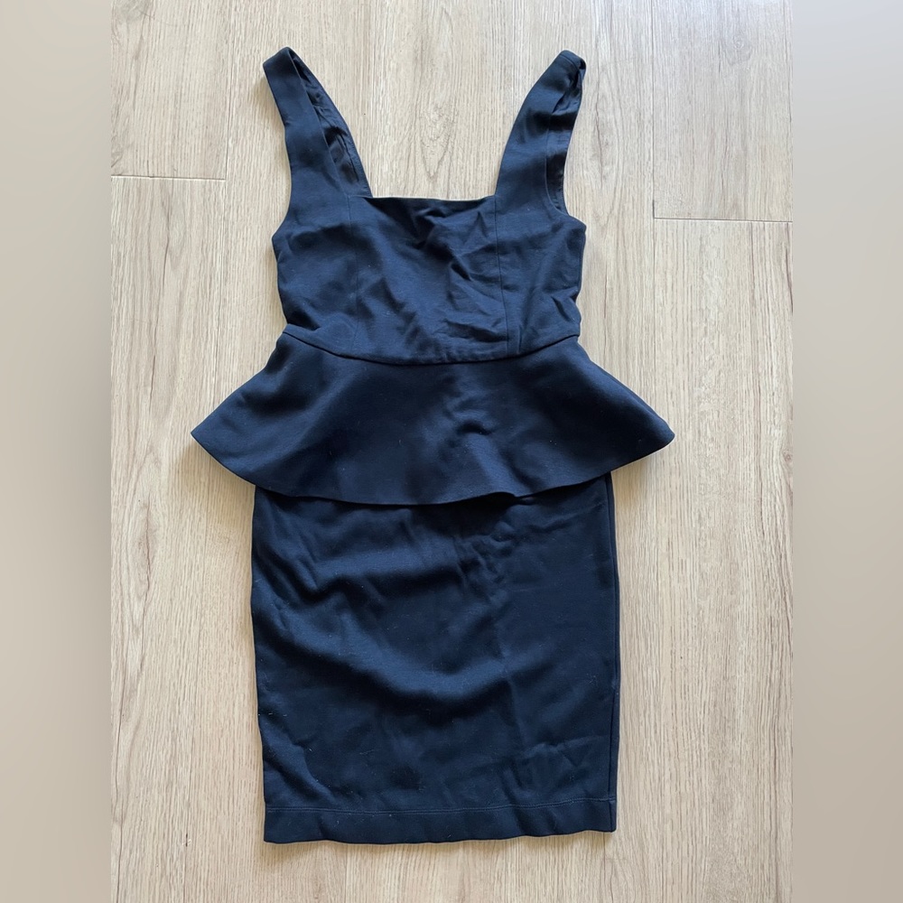 Alice+Olivia Georgina Ponte Dress Navy